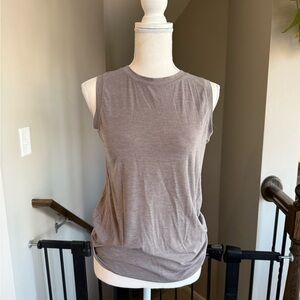 Athleta Women's Sleeveless Gray Muscle Tee